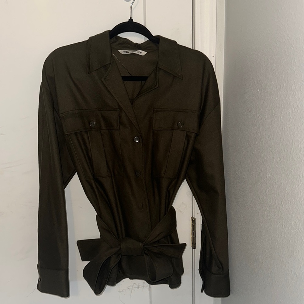 Zara Waist Tie Shacket